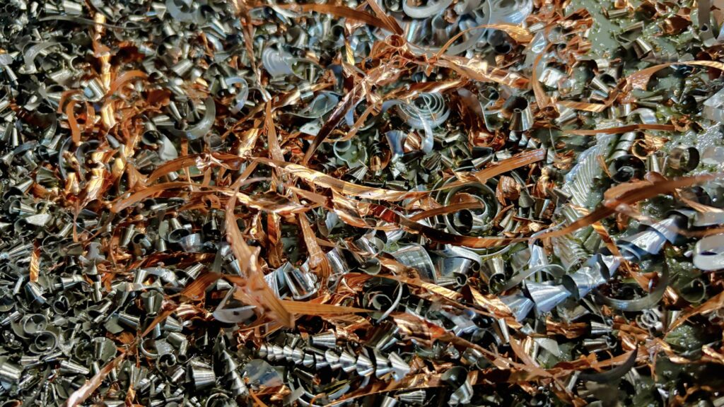 tri des copeaux; démarche environnementale Décolletage ELBE